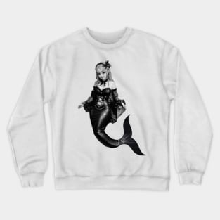 Black and White Mermaid Crewneck Sweatshirt